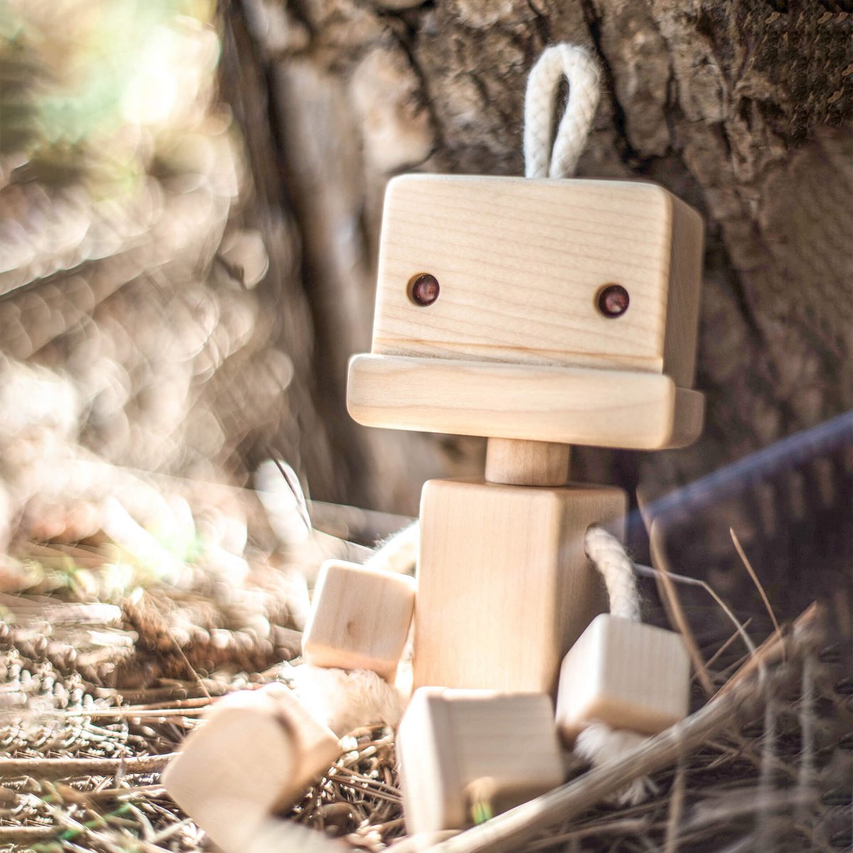 Roro le jouet robot en bois