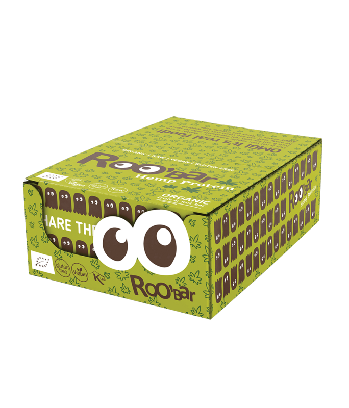 Hemp Protein Bar, organic, Roobar, 30g