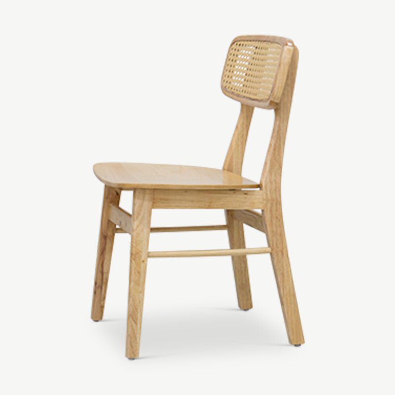 Jenson Dining Chair, Rattan & Natural seat