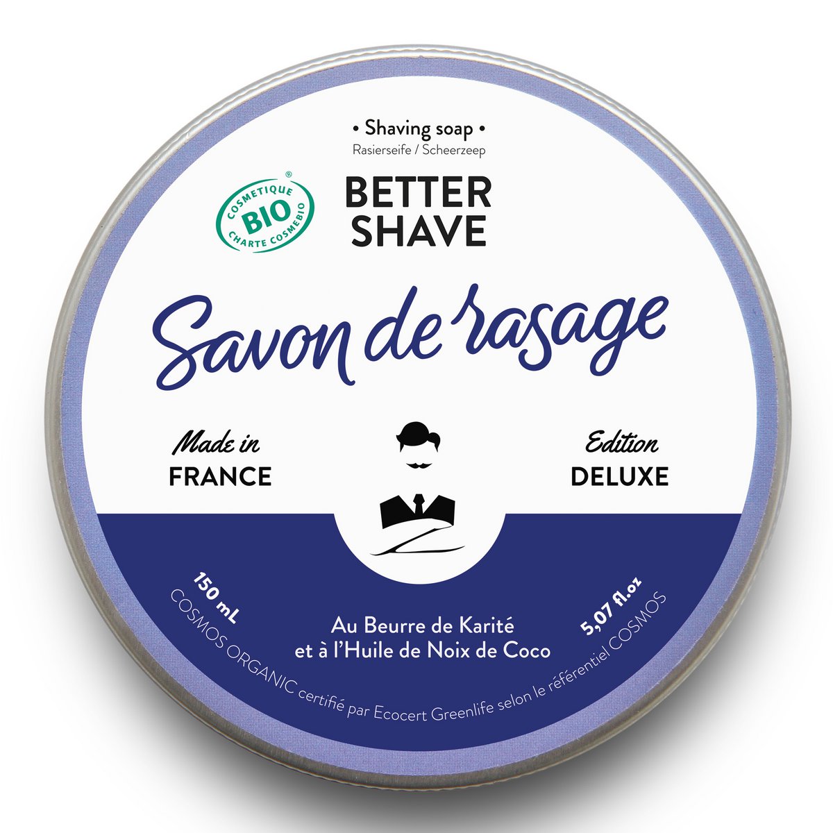 BETTER-SHAVE - Savon de rasage bio pour hommes