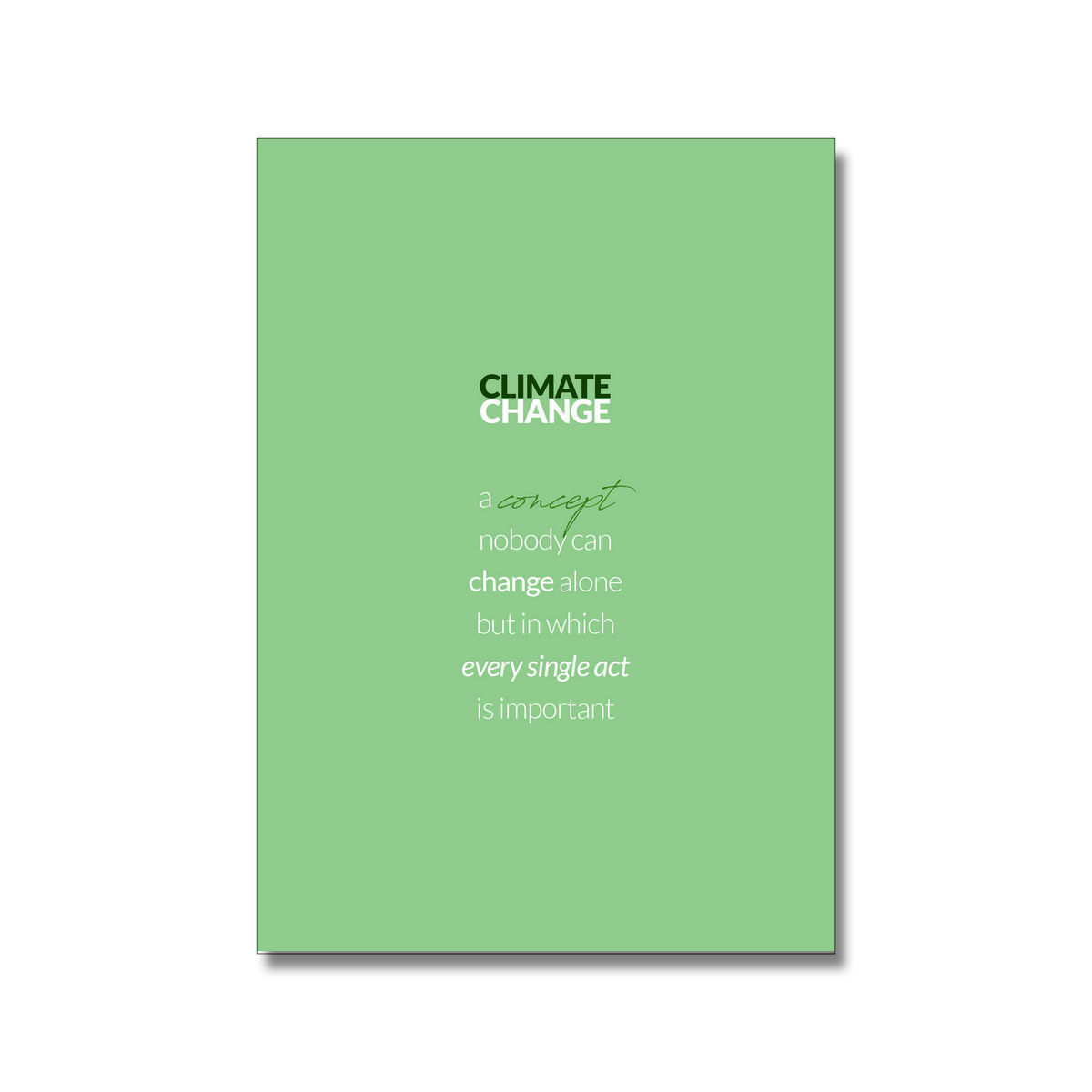 Climate Change Concept poster A4