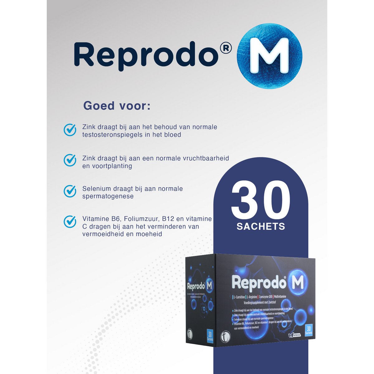 Reproduktion M | Tägliches Nahrungsergänzungsmittel | Für Männer