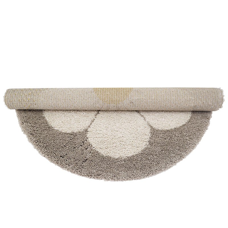 Bohemian Daisy beige rundt børnetæppe
