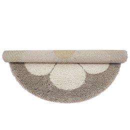 Bohemian Daisy beige rundt børnetæppe