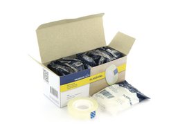 Plakband Raadhuis transparant 12mmx33m tbv B1 afrolapparaat