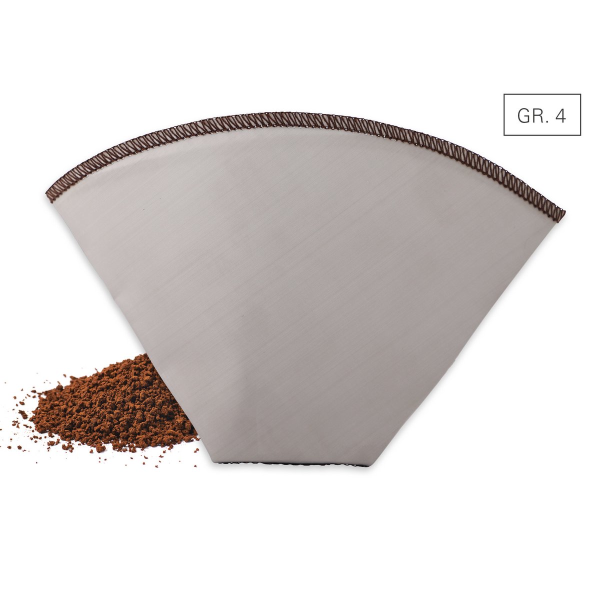 Kaffeedauerfilter Edelstahlgewebe faltbar Gr. 4