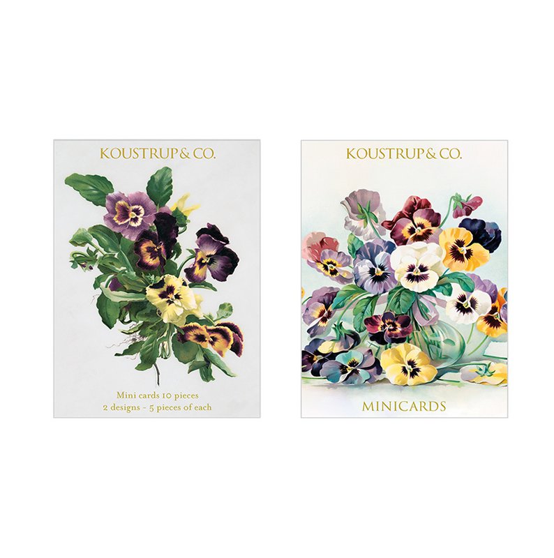 Minicards Spring - Pansy flowers