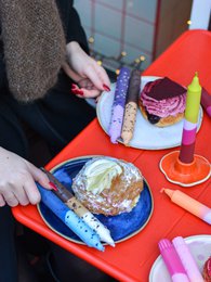 Stabkerzen Frühling – Blueberry Fizz Confetti