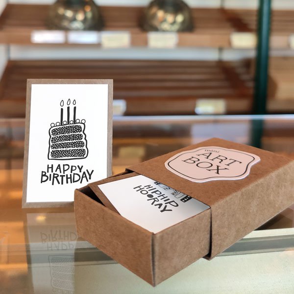 DIY Mini Art - Joyeux Anniversaire (4 pcs)