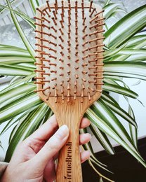Cepillo de pelo de paleta de bambú