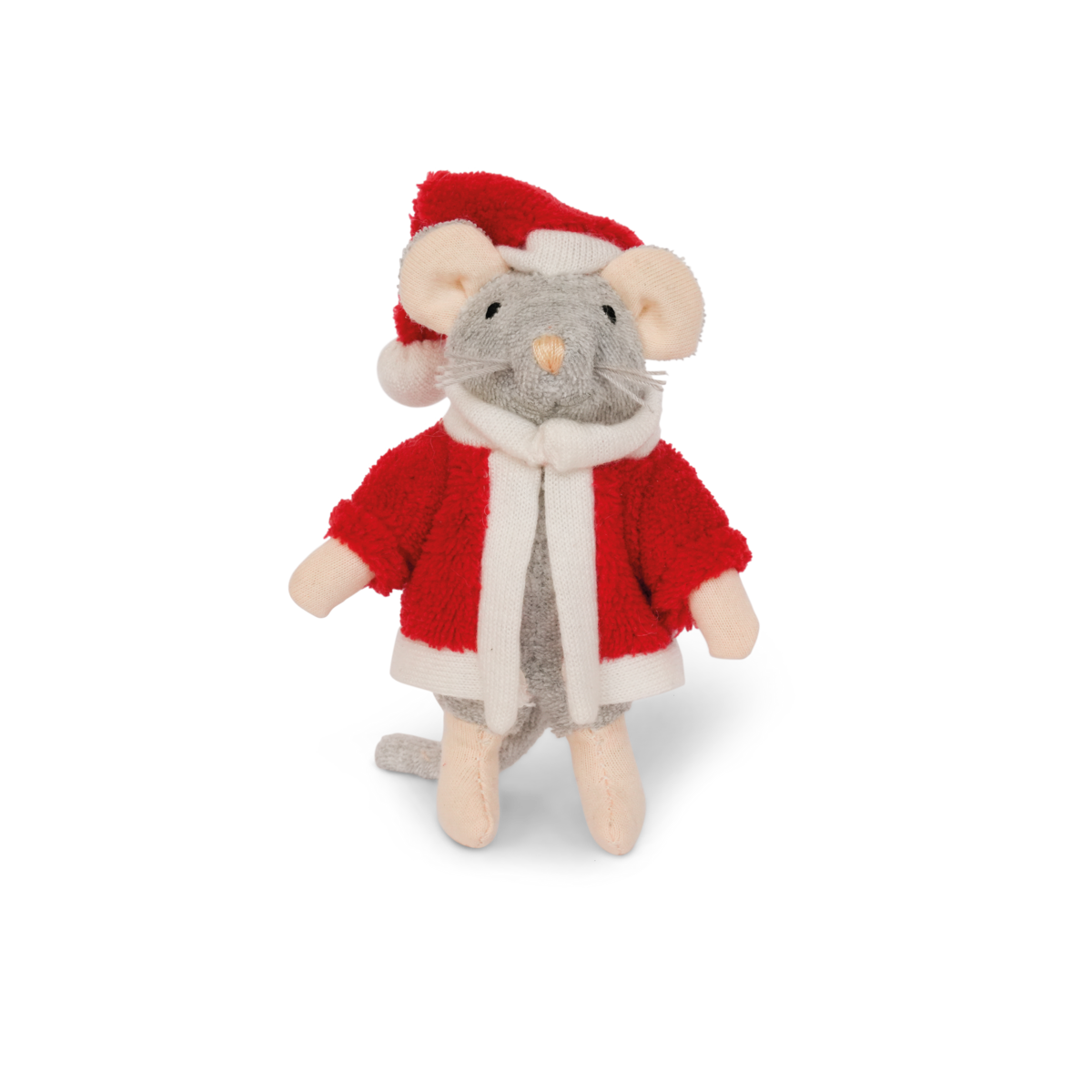Cuddly toy Mouse Santa (12 cm) - The Mouse House