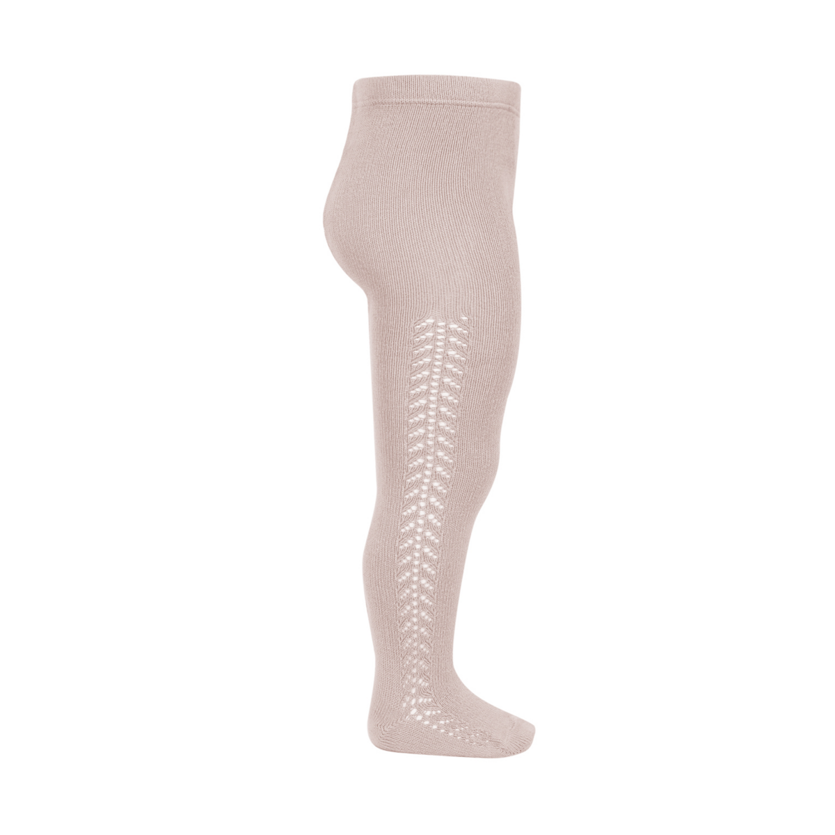 Collants Condor côté ajouré - vieux rose (544)