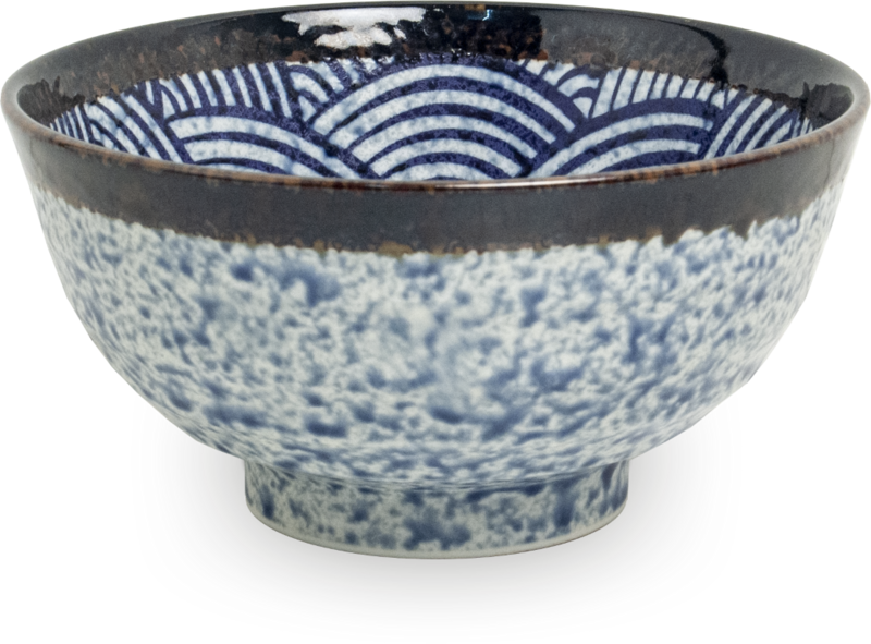 Edo Wave Bowl 17x8,7cm, porcelain, Japan