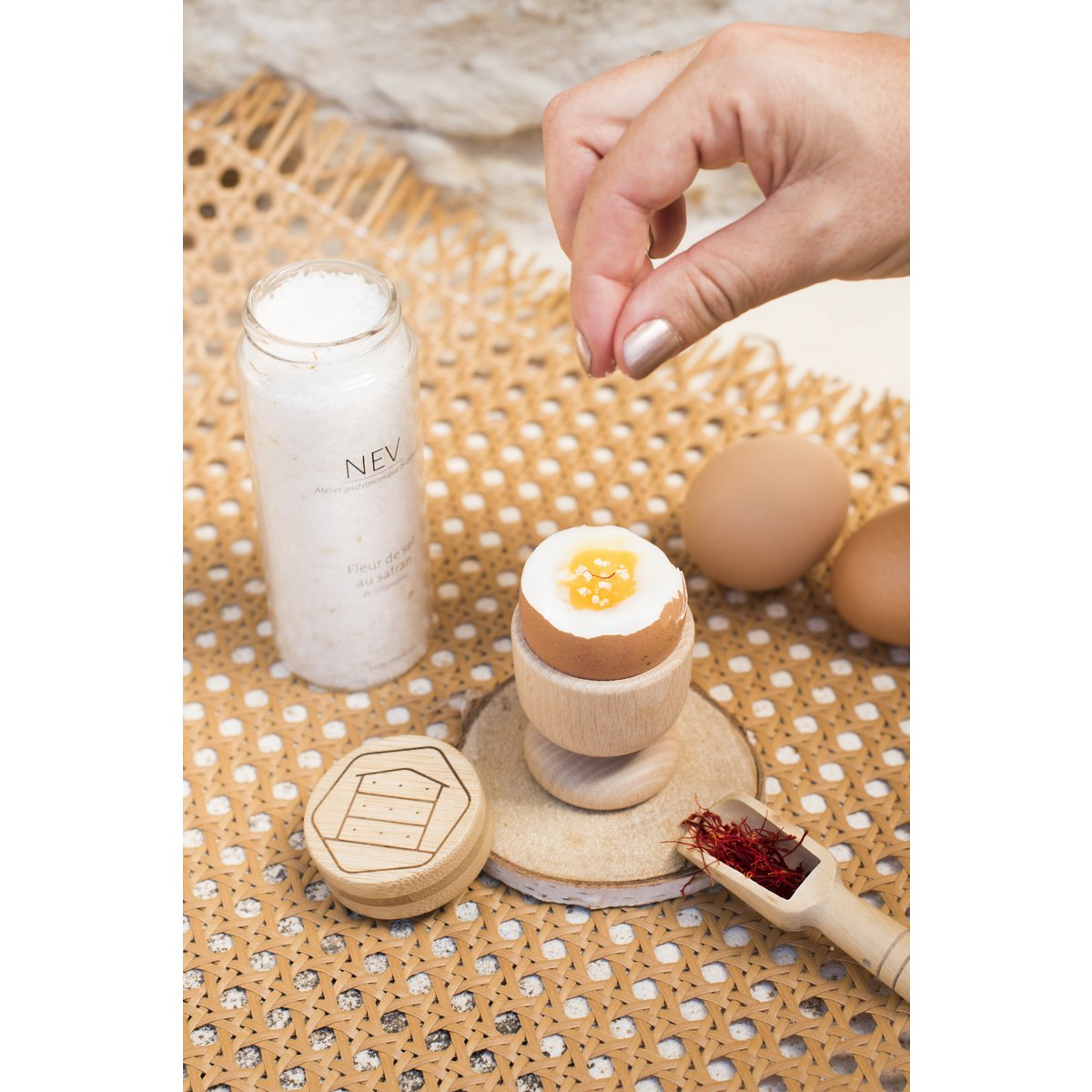 Fleur de sel met saffraan