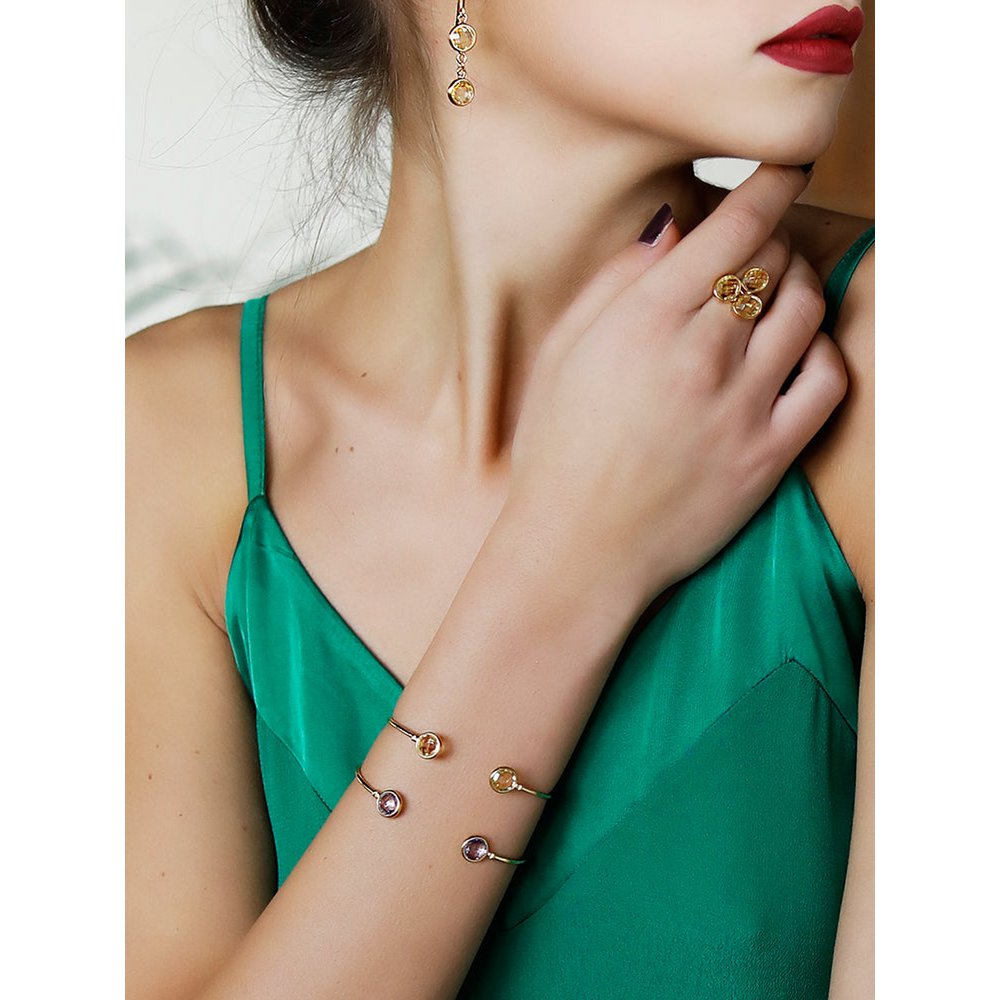 Sorrent -Citrinmanschette Armband