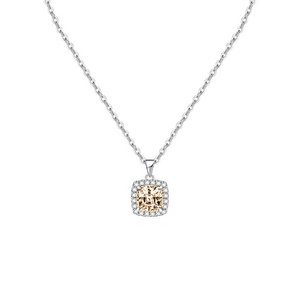 Vierkante zirkoon hanger ketting