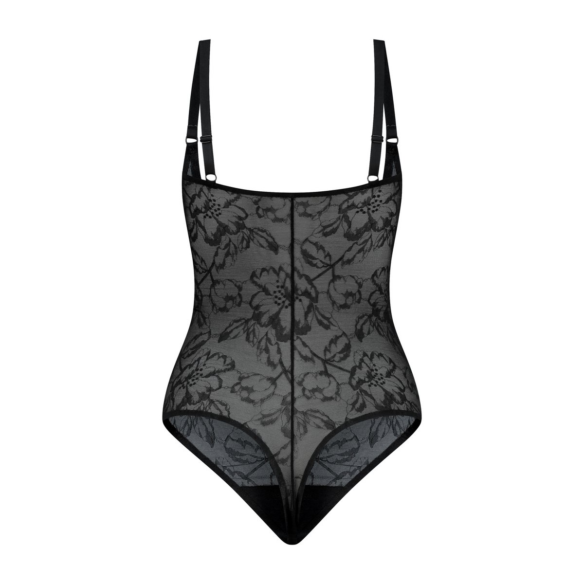 Lacy Open Bust Bodysuit