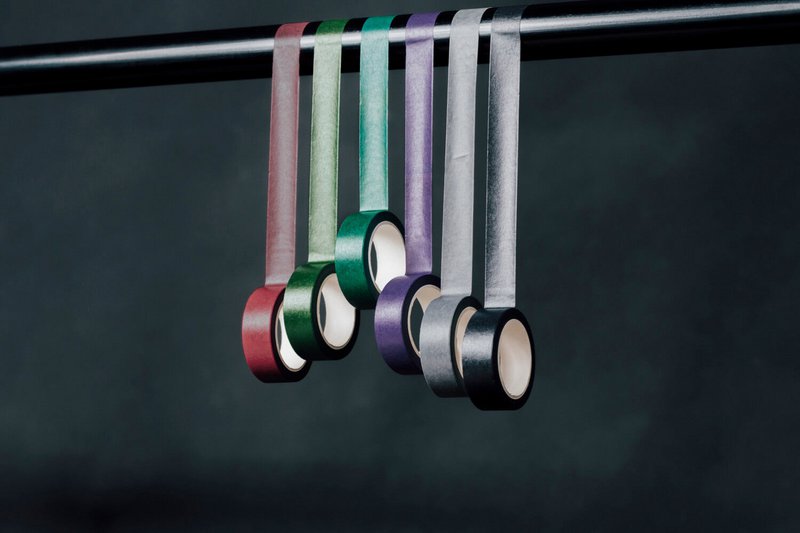fascio di washi tape colorato