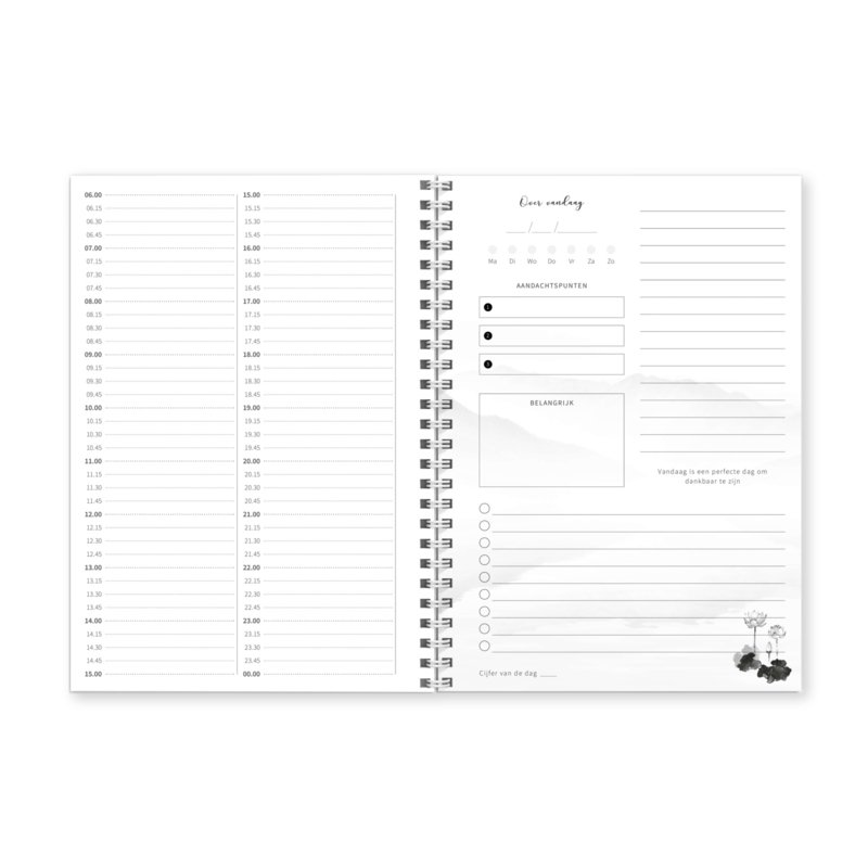 A5 dagplanner 'Mandala' planboekje met ringband