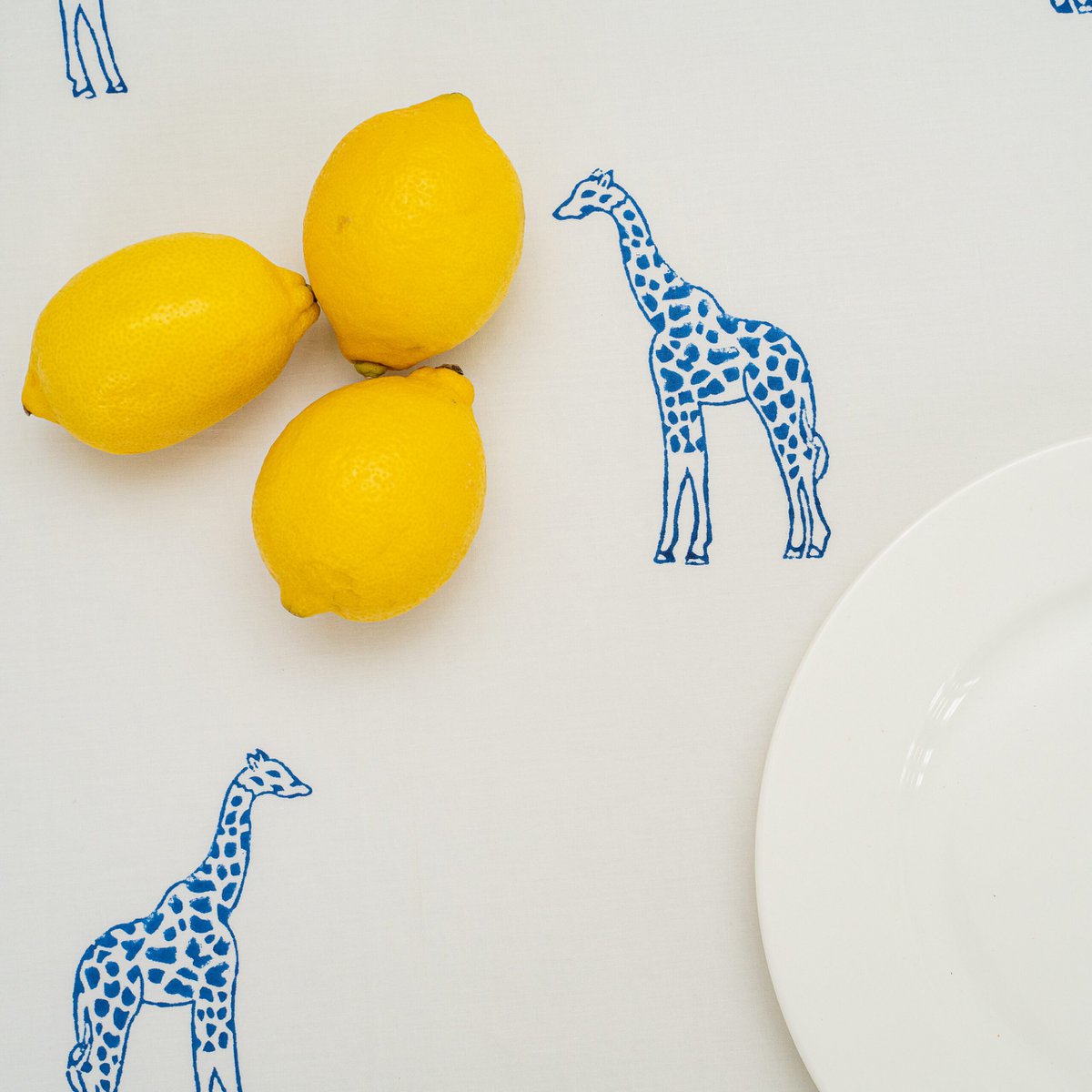 Nappes Girafe Bleue