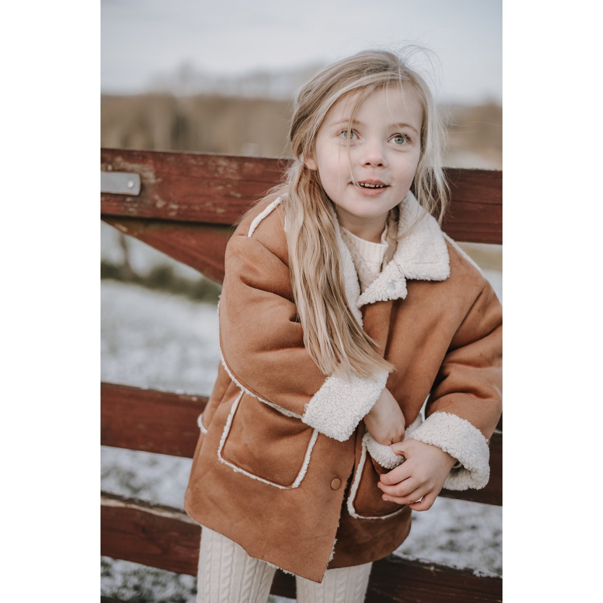 Giacca in pelle di agnello per bambini Annie & Charles®