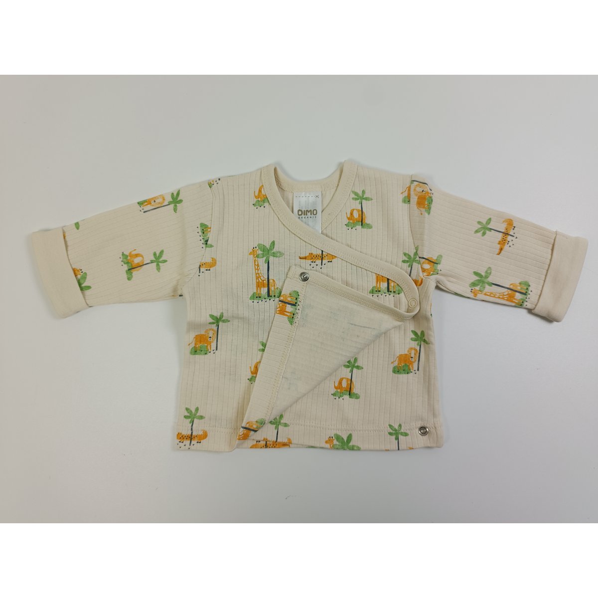 Wrap shirt long sleeve - drop needle