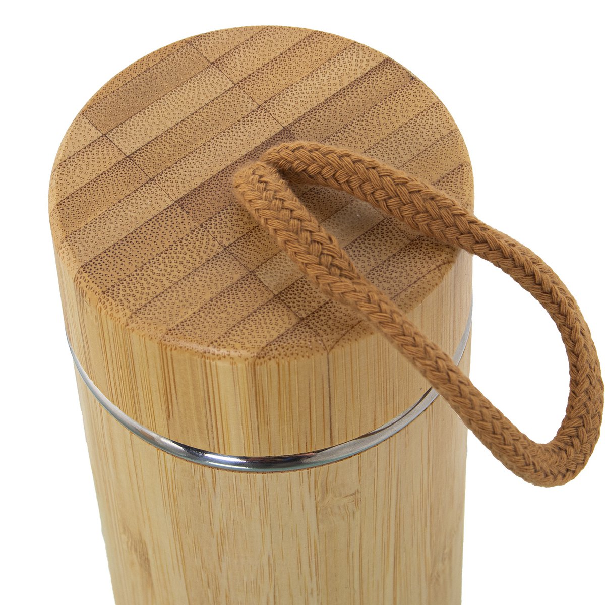 BAMBOEHOUT/ROESTVRIJ STAAL THERMO.350ML _°7X22CM CU80164