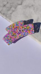 ⋒ RESIN HAIR CLIP PACK -  HEARTS (9 ITEMS) ⋒