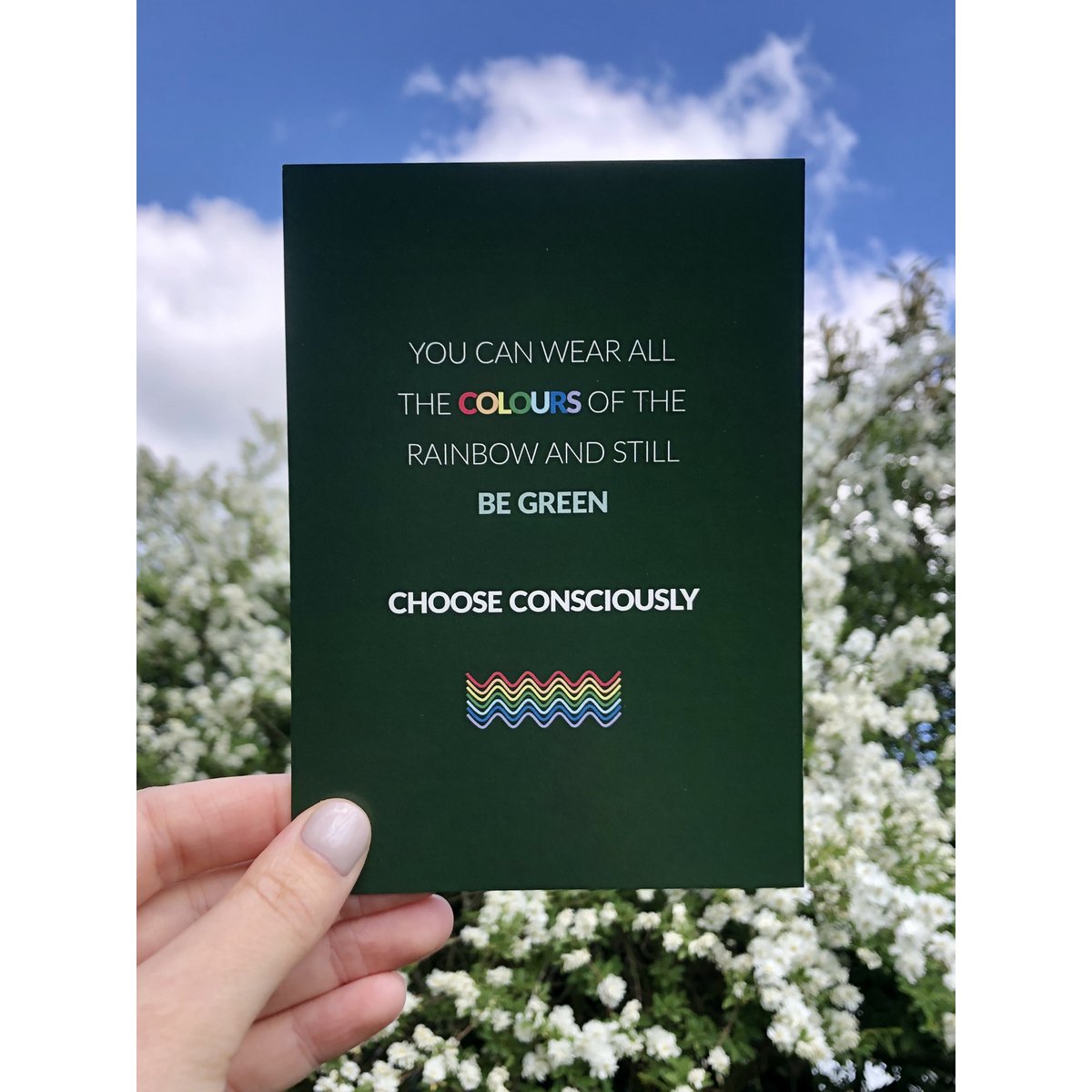 Choose Consciously postcard A6