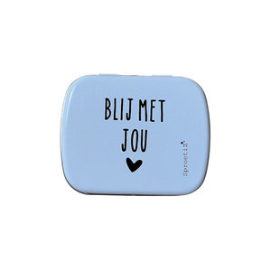 Pepermunt blikje 'Blij met jou'