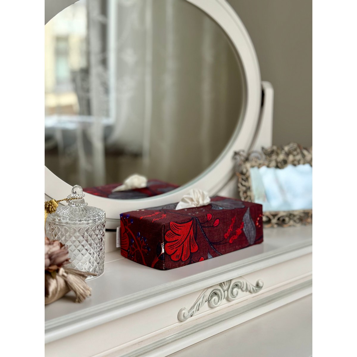 Tissue Box Cover | Rødt Drama