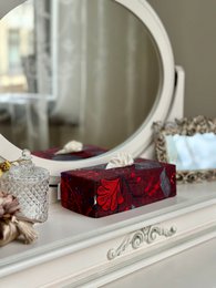 Tissue Box Cover | Rødt Drama
