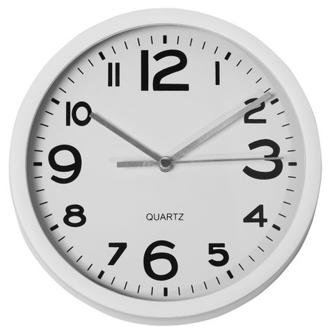 Wanduhr - Ø 17,7 cm, weiß