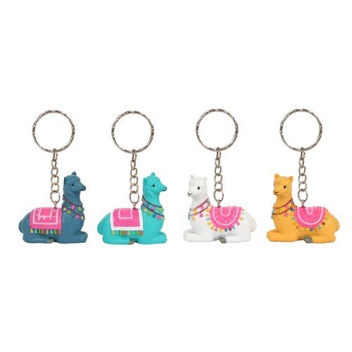Alpaca keyring 3 color assorted per 12 units