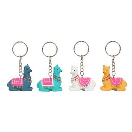 Alpaca keyring 3 color assorted per 12 units