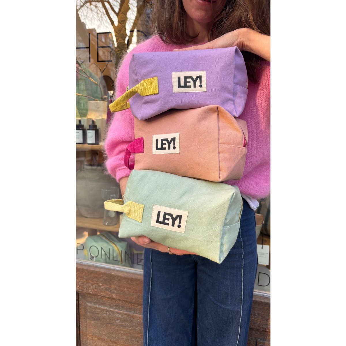 LEI! Etui - LILA-GEEL
