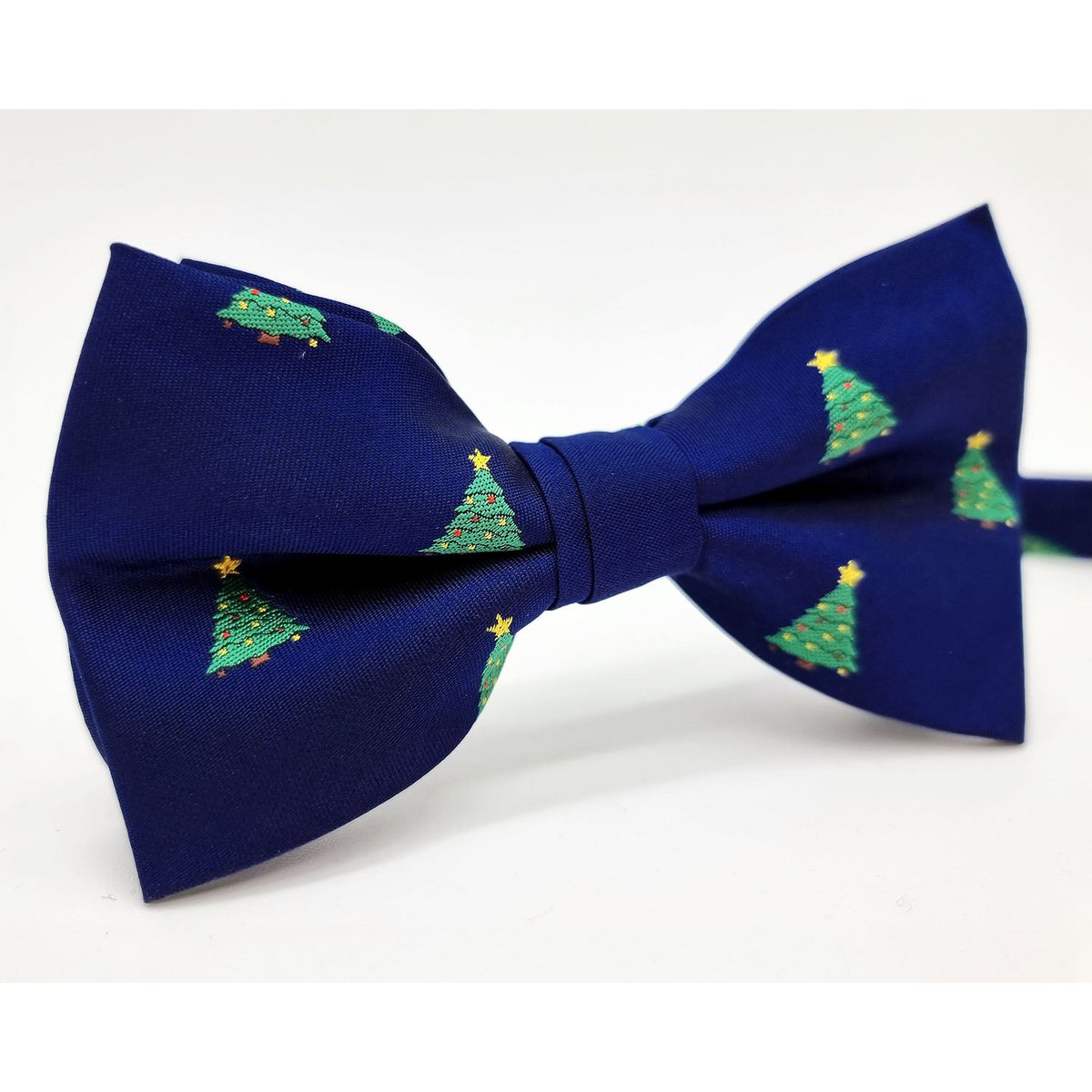 Bowtie - Blue with Xmas trees