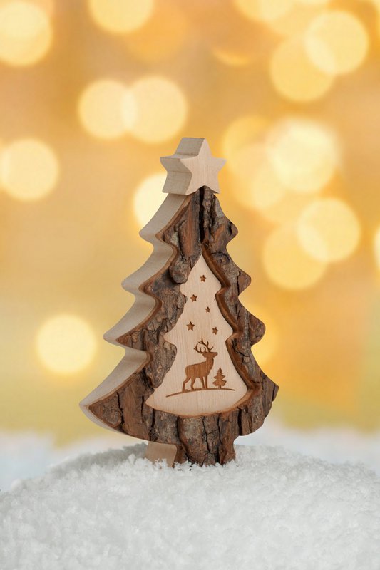 Thankgoods Christmas tree with laser motif nativity scene