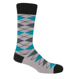 Argyle Herrensocken - Grau