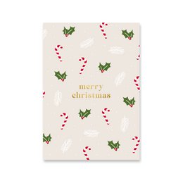Karte Frohe Weihnachten | Goldfolie