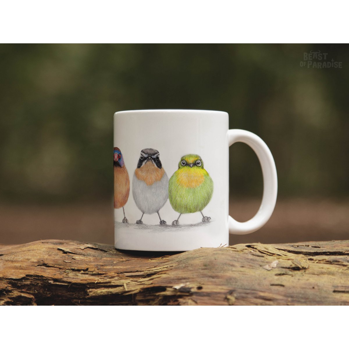 Ceramic Mug, African Birds, Funny Mugs, Animal Mug