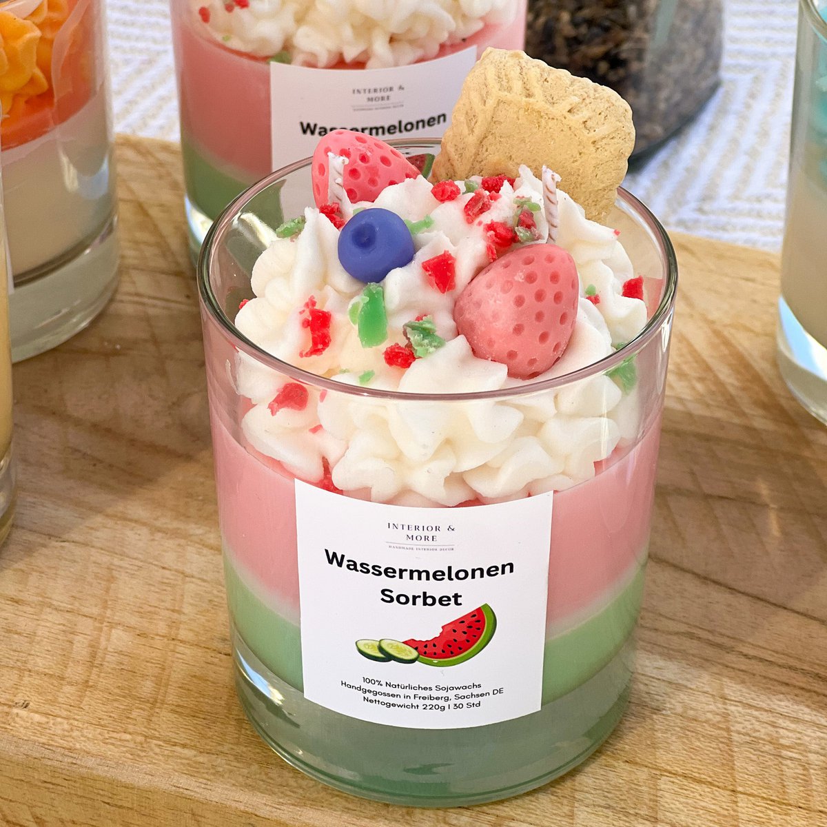 Dessert Candle Watermelon sorbet