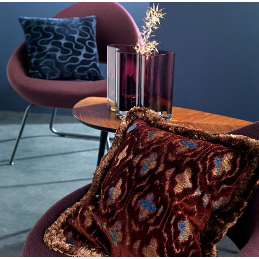 BIJOU | Cushion | 45x45 cm Merlot | Red | Hoii | With luxury inner cushion