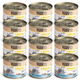 Dogs'n Tiger Adult Premium kattefoder, Wohltat, vådfoder, kornfrit, kylling og laks