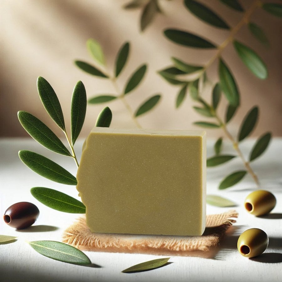 Savon Bio Laurier et Olive Douceur Naturelle Nettoie et Hydrate Idéal pour Peaux Sensibles et Sèches
