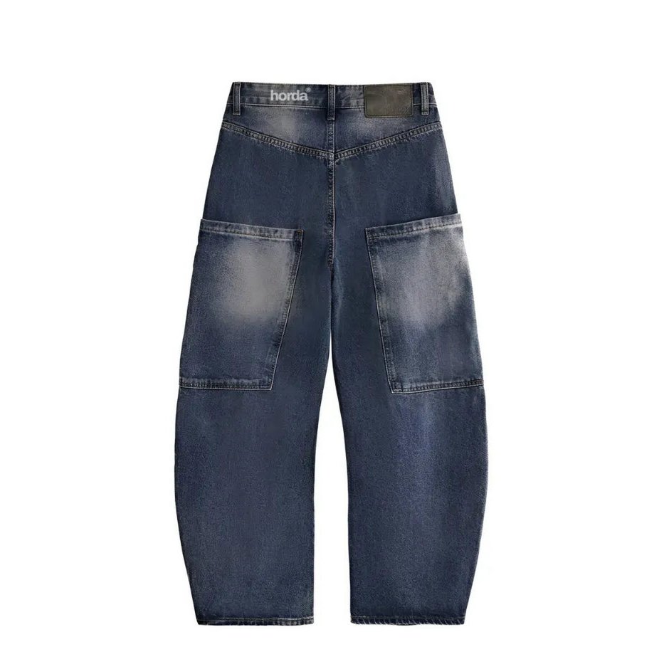 Jeans Balloon Lavaggio Acido 100% Cotone – Fit Wide Leg Carpenter