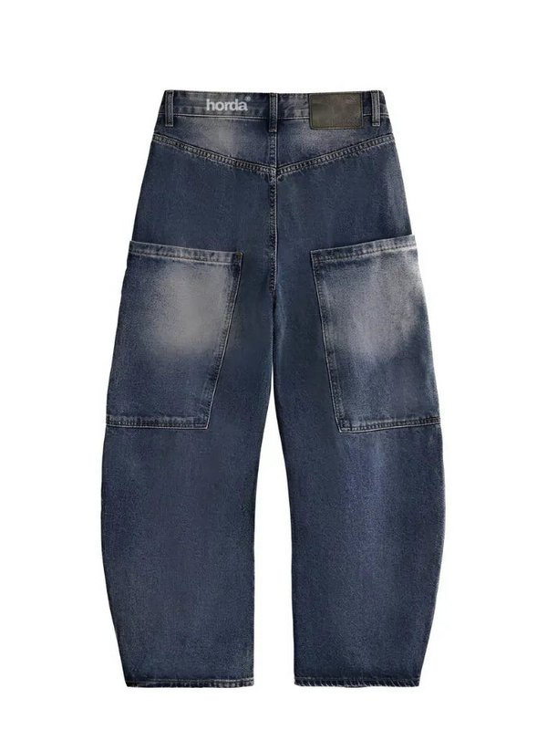 Jeans Balloon Lavaggio Acido 100% Cotone – Fit Wide Leg Carpenter