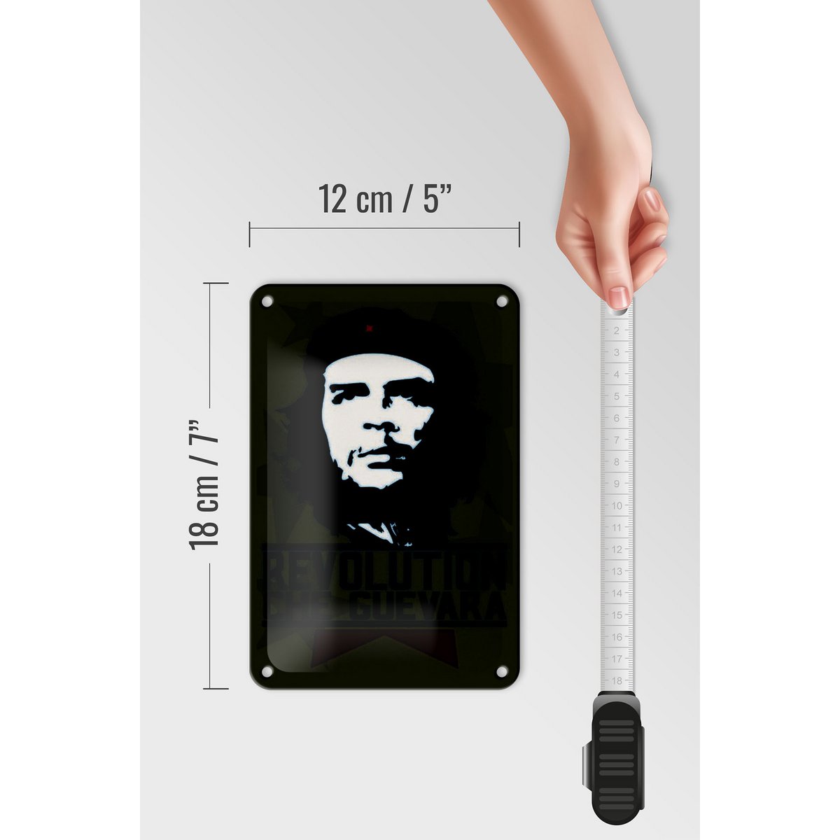 Tin Sign Retro 12x18cm Revolution Che Guevara Cuba Decoration