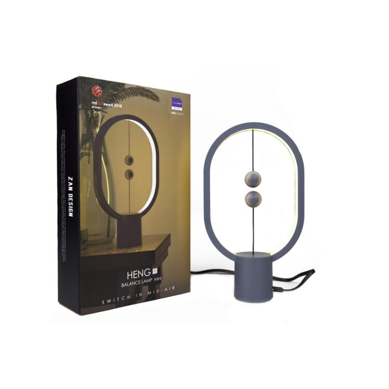 Lampada HENG Balance Ellipse Mini grigio chiaro e scuro