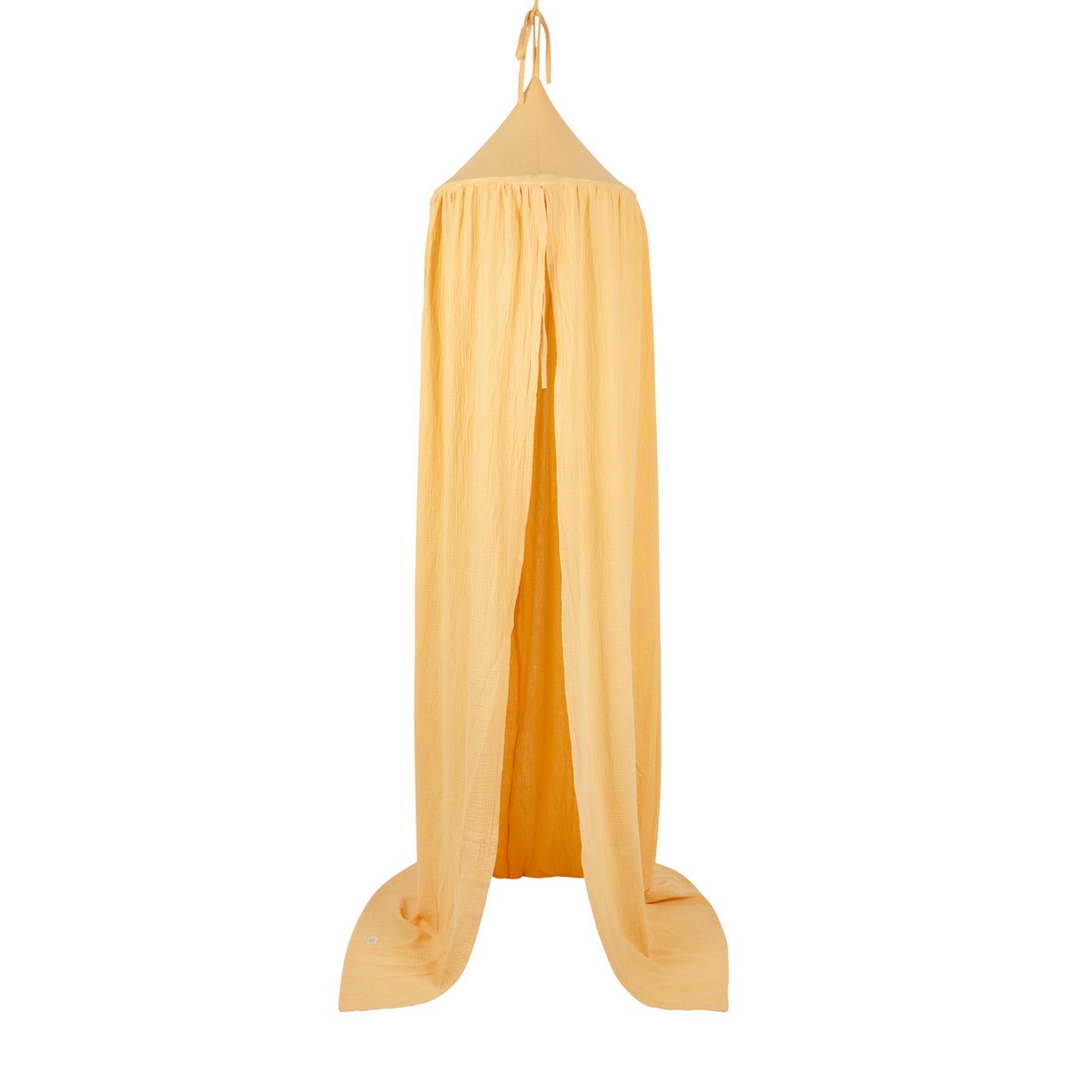 Dosel infantil con volante "amarillo mantequilla"